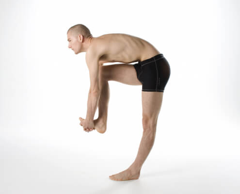 Perfecting the Bikram yoga poses: Standing head to knee - Seattle Yoga News